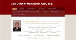 Desktop Screenshot of lawofficeofmarkrath.com